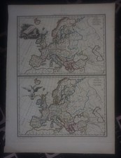FRANCIA c.1790 Europa mappe