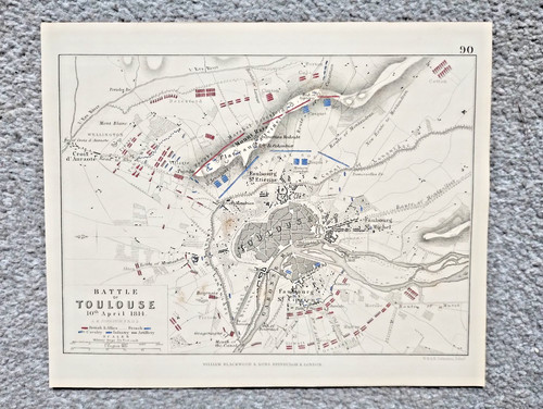 1848 antica mappa - mappa, mostra