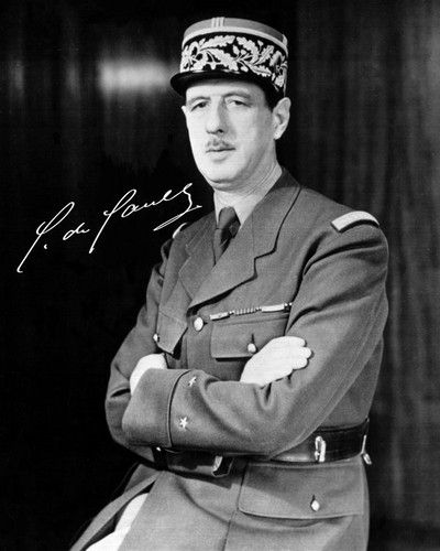 Autografo repro charles de - repro,