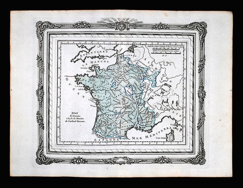1766 mappa zannoni - zannoni, francia