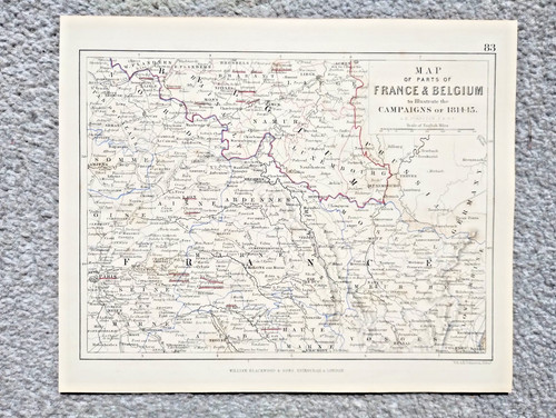 1848 antica mappa - mappa, mostra