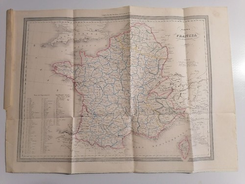 Cartina francia in 108 - cartina,