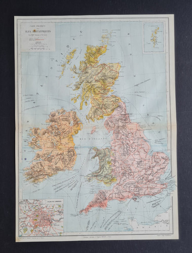 Antica mappa 1882 isole - antica,