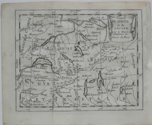 Mappa miniatura originale - , 1778