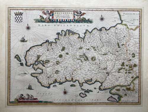 Mappa antica 1640 ducato - mappa, di