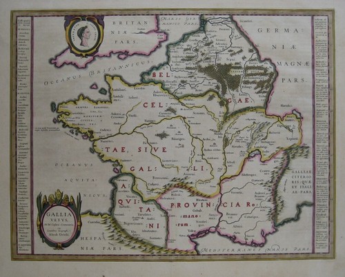 Mappa ortelius gallia vetus - gallia,