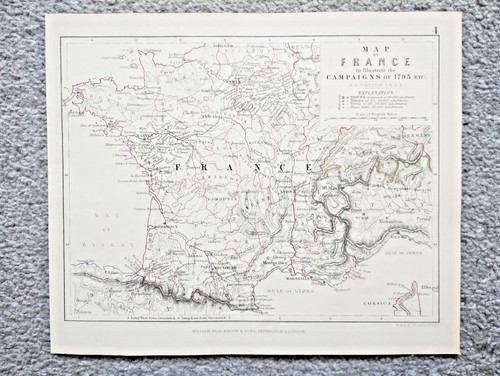 Antica mappa del 1848 che