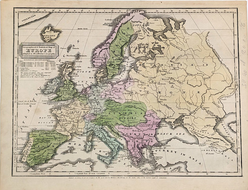 1831 mappa europa originale - 1831,