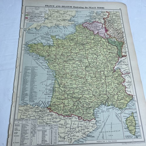 1928 mappa francia - di, e
