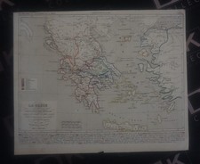 FRANCIA c.1825 La Grèce mappa