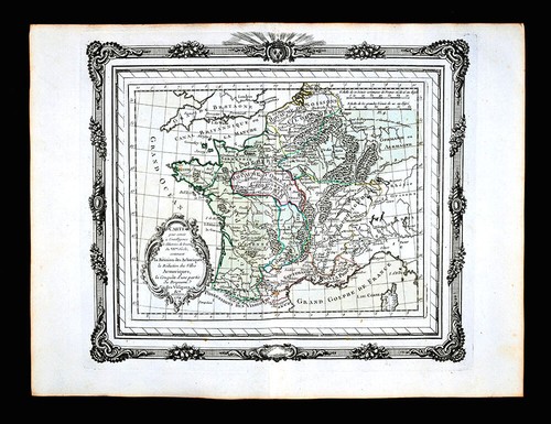 1764 mappa zannoni francia - mappa, vii