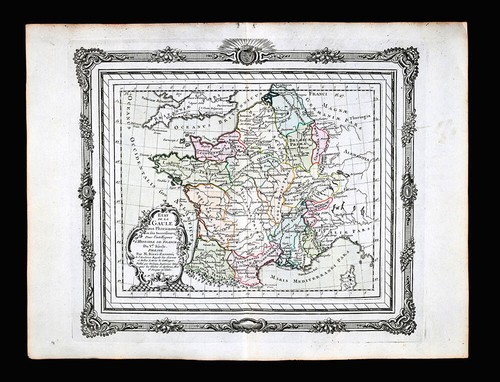 1764 mappa zannoni - zannoni, francia