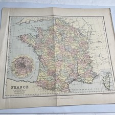 1890: Mappa della Francia