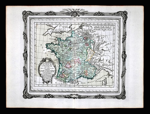 1766 mappa zannoni francia - 1766,