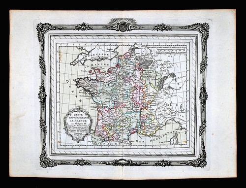 1766 mappa zannoni - zannoni, francia