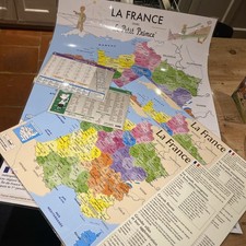 mappe Francia varie laminate -