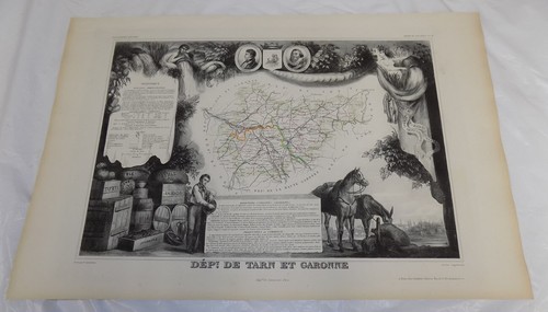 1856 mappa francia - 1856, mappa/francia