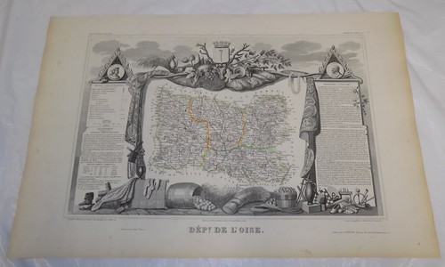 1856 mappa francia - 1856, mappa/francia