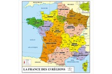 Poster politico francese mappa