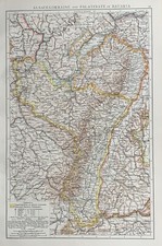 Mappa antica originale 1896
