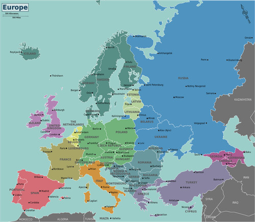 Mappa parete politica - mappa,